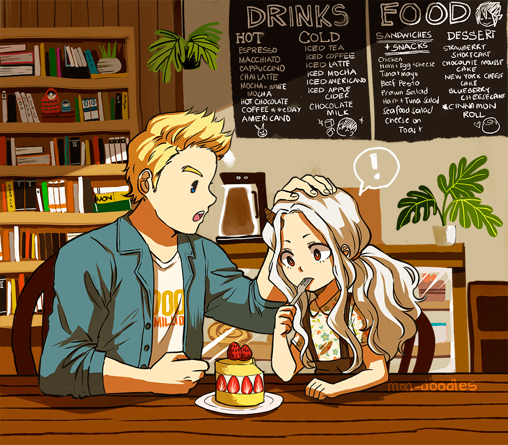 eri and togata mirio (boku no hero academia) drawn by mon-doodles