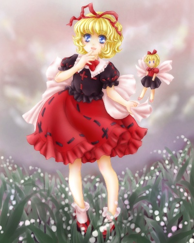 medicine melancholy and su-san (touhou) drawn by floradanika