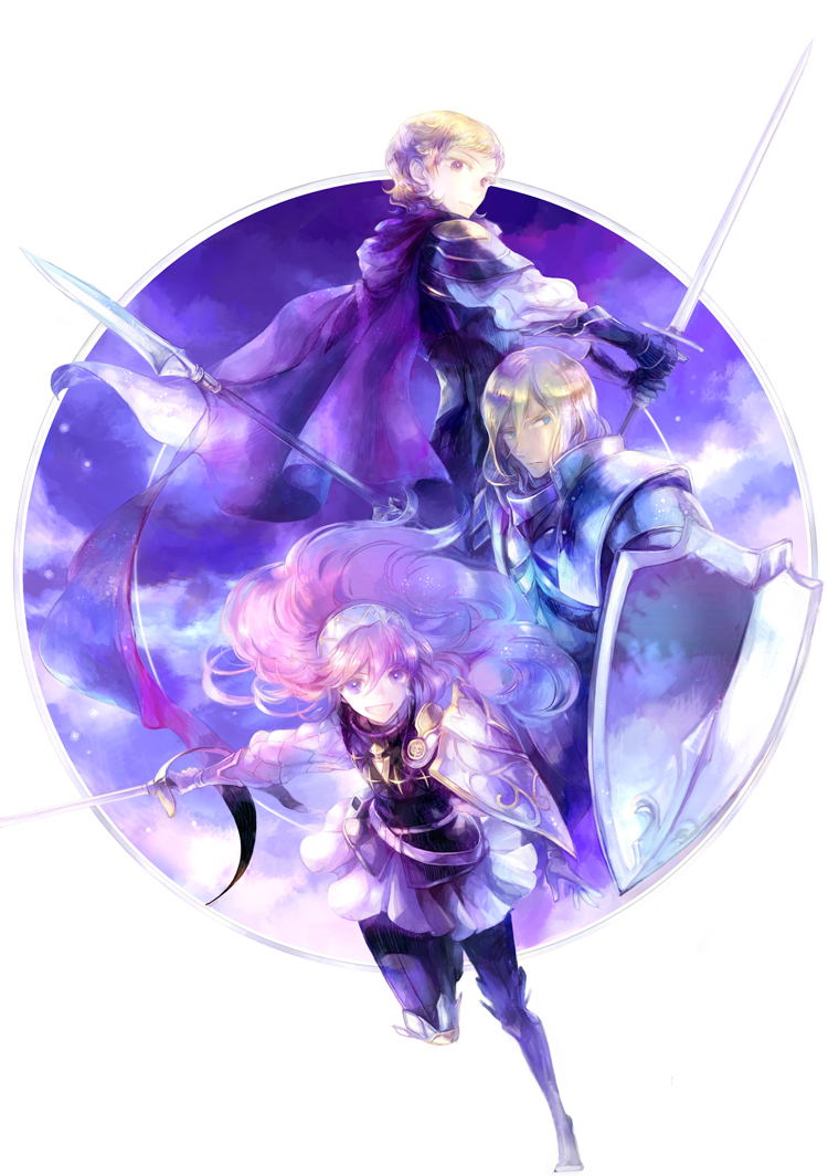 soleil, siegbert, and ignatius (fire emblem and 1 more) drawn by kuzumosu