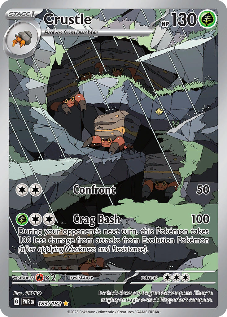 crustle and dwebble (pokemon and 1 more) drawn by okubo_(pokemon)