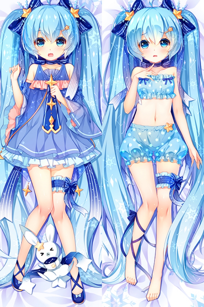 hatsune miku, yuki miku, and rabbit yukine (vocaloid and 1 more) drawn by 22jigen