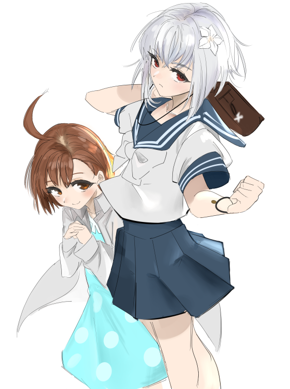 accelerator, last order, and suzushina yuriko (toaru majutsu no index) drawn by torakichi_(kamima33)