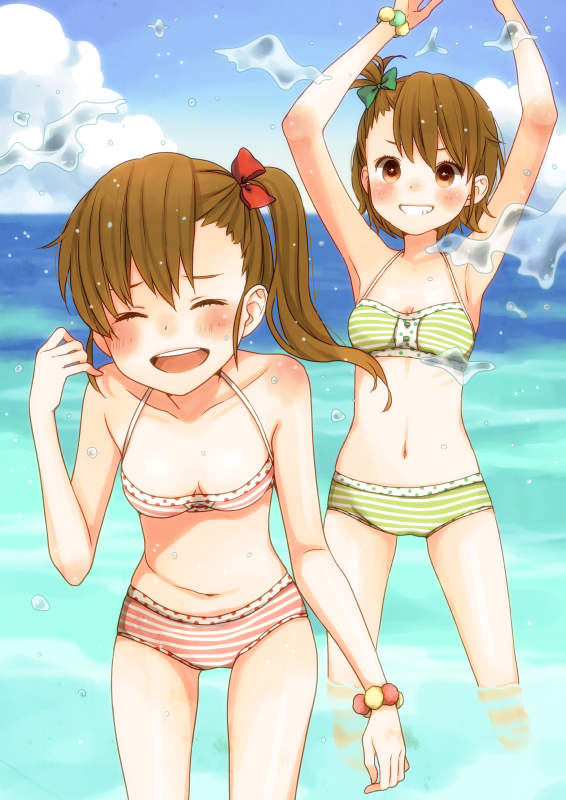 futami mami and futami ami (idolmaster) drawn by mizutamako