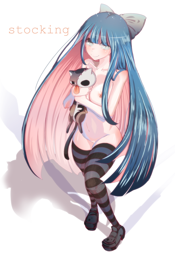 stocking and honekoneko (panty & stocking with garterbelt) drawn by cream_(nipakupa)