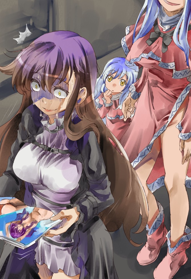 hijiri byakuren, yasaka kanako, and shinki (touhou) drawn by yohane