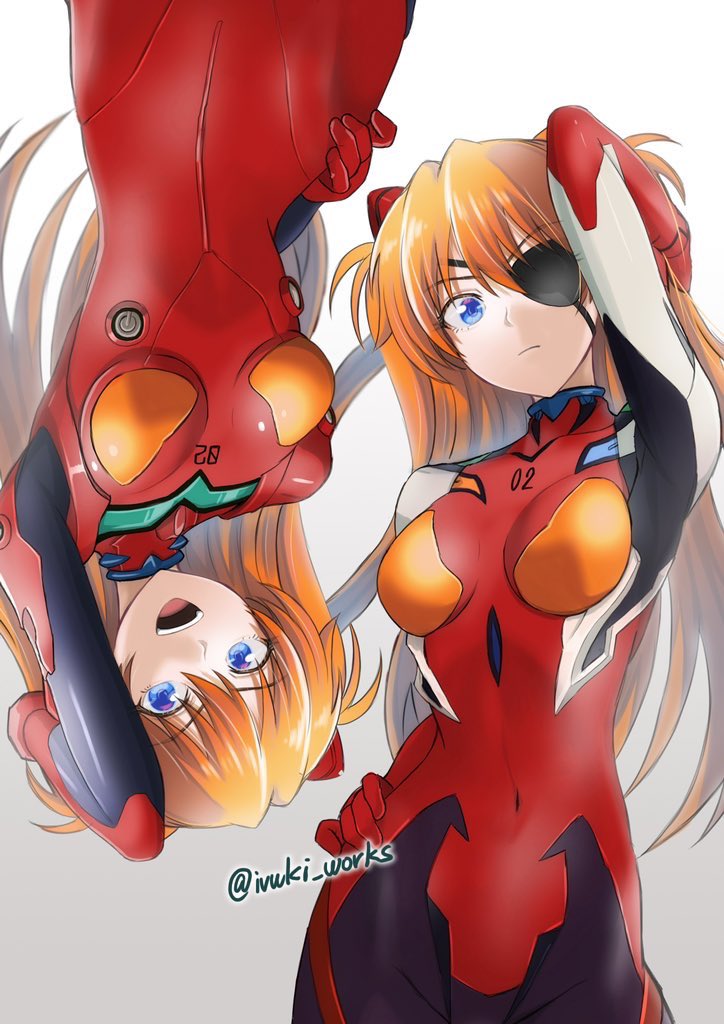 souryuu asuka langley (neon genesis evangelion and 2 more) drawn by ivuki
