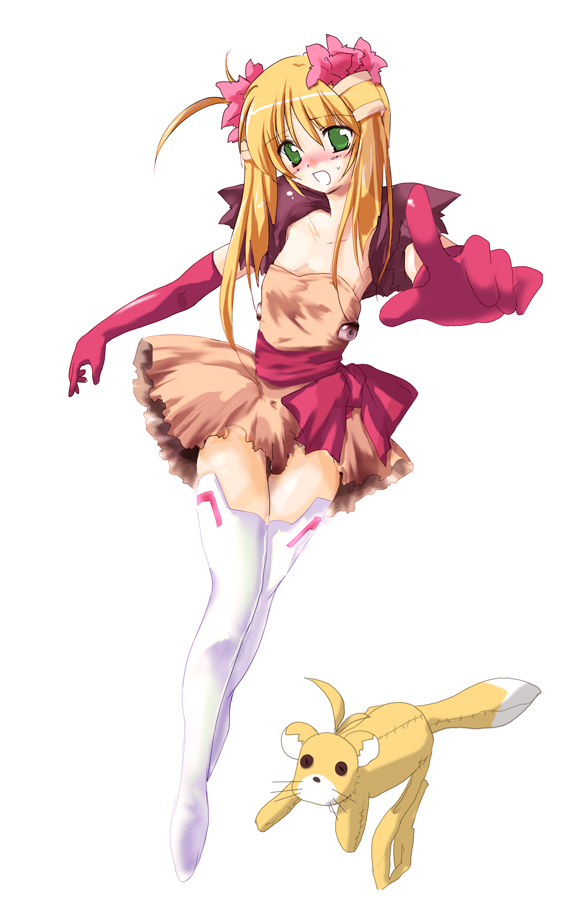 yuuno scrya and arisa bunnings (lyrical nanoha and 1 more) drawn by kimura_shuuichi
