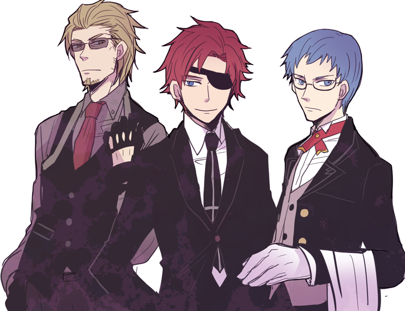 asbel lhant, hubert ozwell, and malik caesars (tales of and 1 more) drawn by sudachips