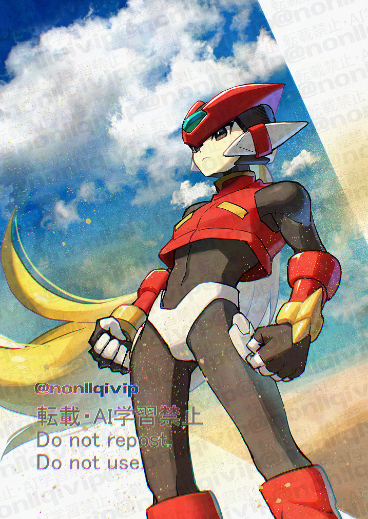 zero and zero(z) (mega man and 1 more) drawn by yamanashi_taiki