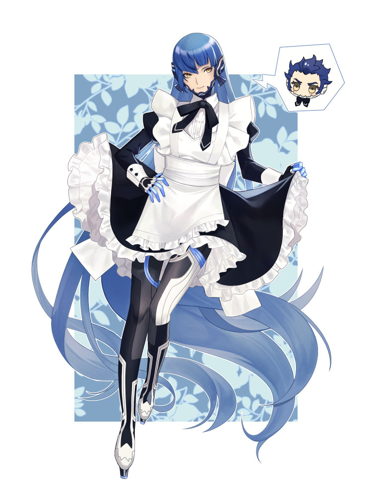 protagonist and aogami (shin megami tensei and 1 more) drawn by morimiya_(kuroro)