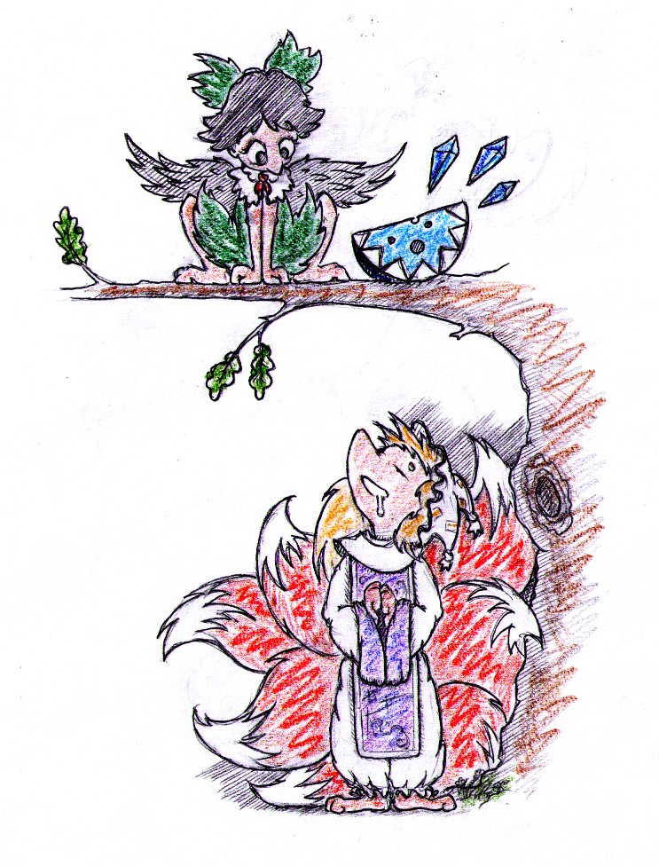 cirno, yakumo ran, and reiuji utsuho (touhou and 1 more) drawn by organis