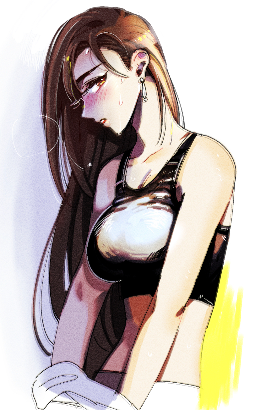 tifa lockhart (final fantasy and 2 more) drawn by maruga