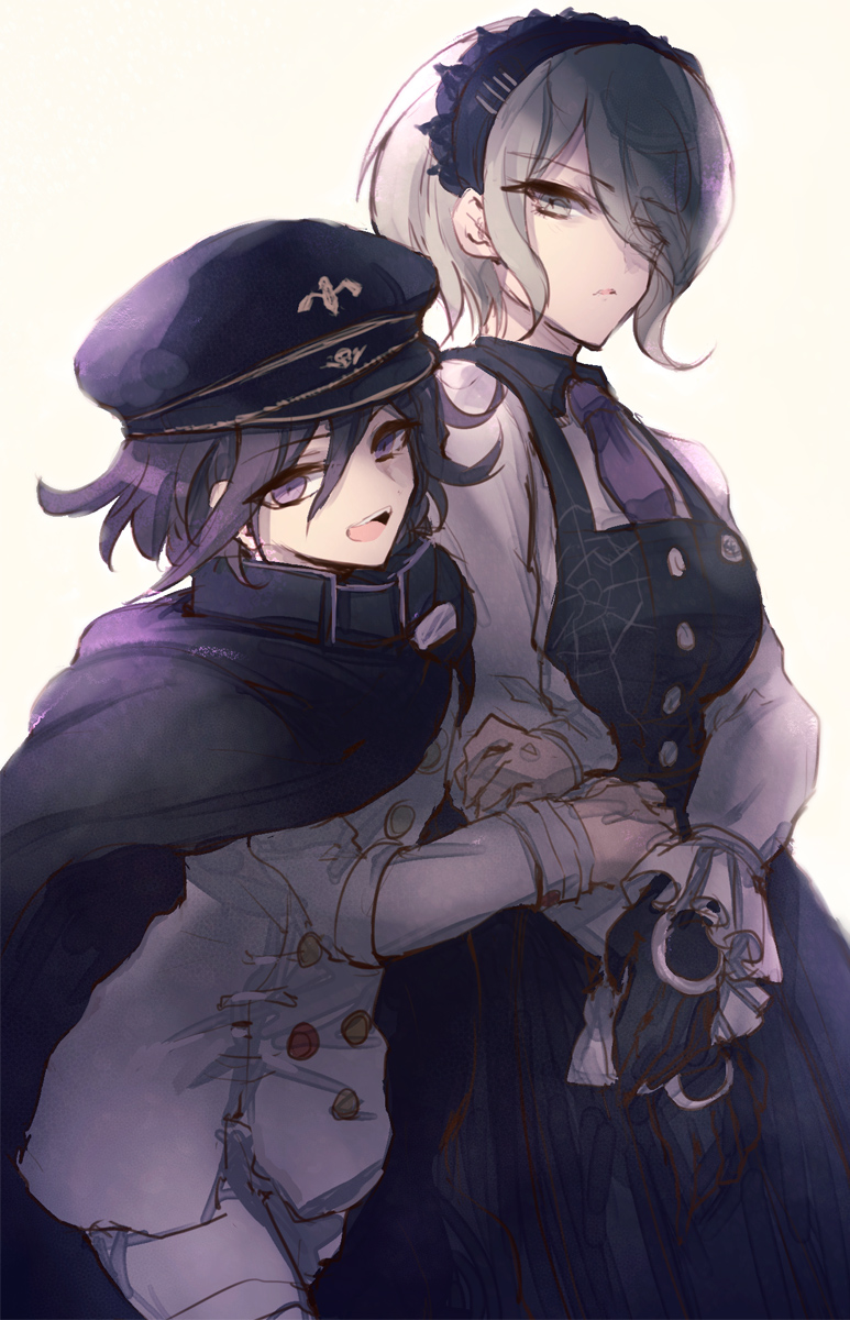 oma kokichi and tojo kirumi (danganronpa and 1 more) drawn by mokugyo