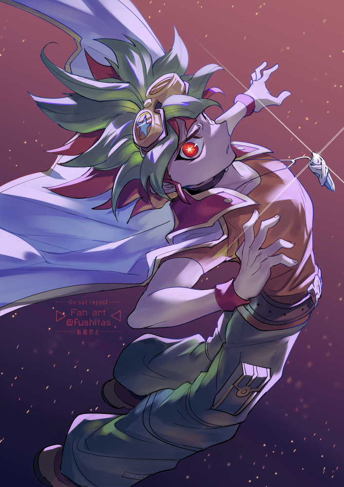 sakaki yuya (yu-gi-oh! and 1 more) drawn by fushitasu
