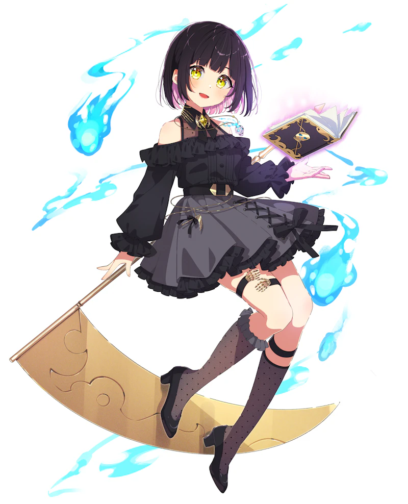 hiiragi yuel (indie virtual youtuber) drawn by mamyouda