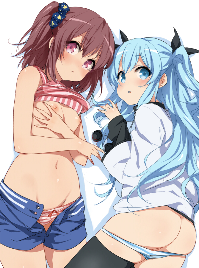 noel and komiya nonoka (sora no method) drawn by shirokuma-kun