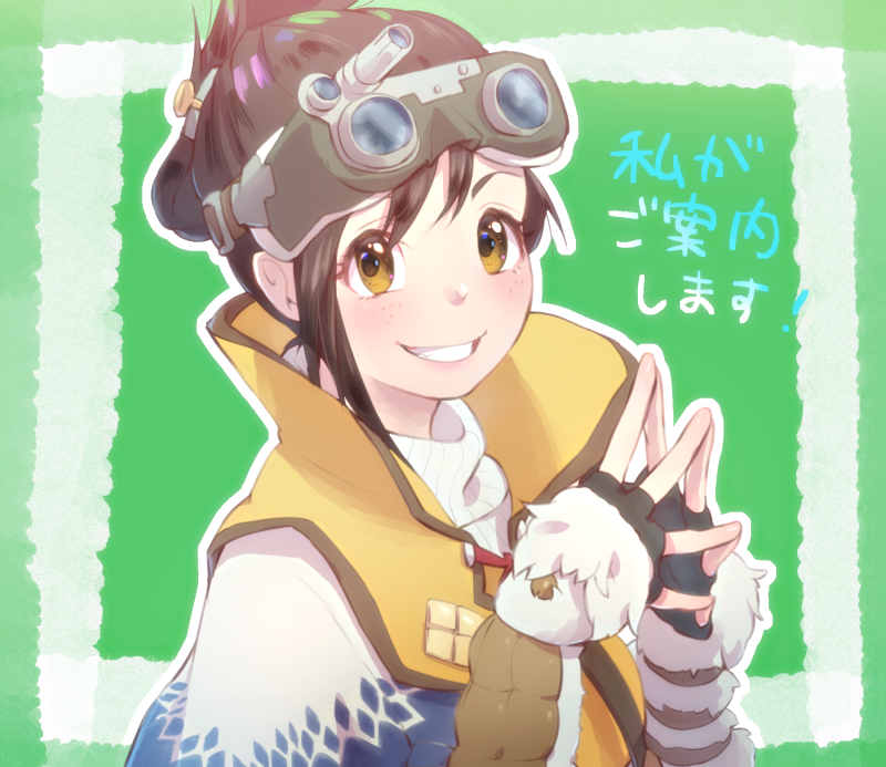 handler (monster hunter and 1 more) drawn by kazahi_tsubame