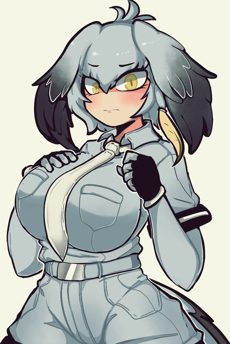 shoebill (kemono friends) drawn by dagger131134_(kama_astor)