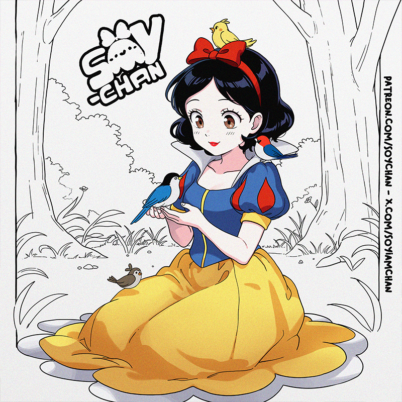 snow white (snow white and the seven dwarfs) drawn by soyiamchan