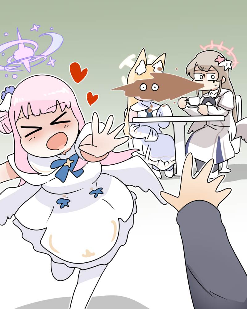 sensei, mika, seia, and nagisa (blue archive and 1 more) drawn by c/h