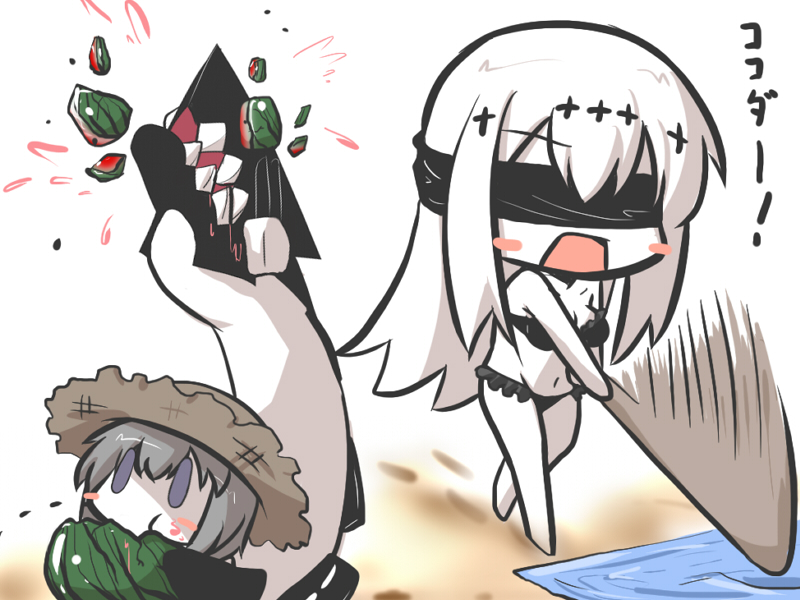 re-class battleship and aircraft carrier water oni (kantai collection) drawn by goma_(gomasamune)