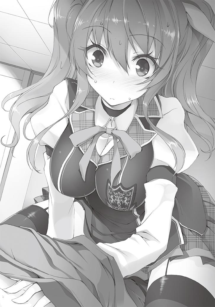 stella vermillion and kurogane ikki (rakudai kishi no cavalry) drawn by won_(az_hybrid)