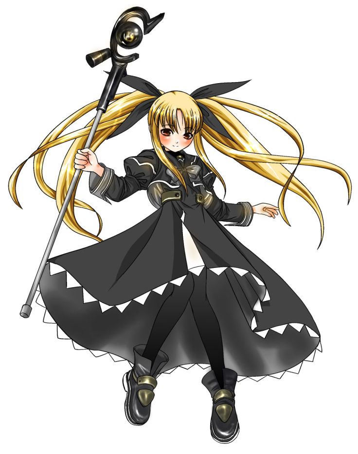 fate testarossa, takamachi nanoha, and raising heart (lyrical nanoha and 1 more)