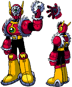 metal man (mega man and 2 more) drawn by ariga_hitoshi