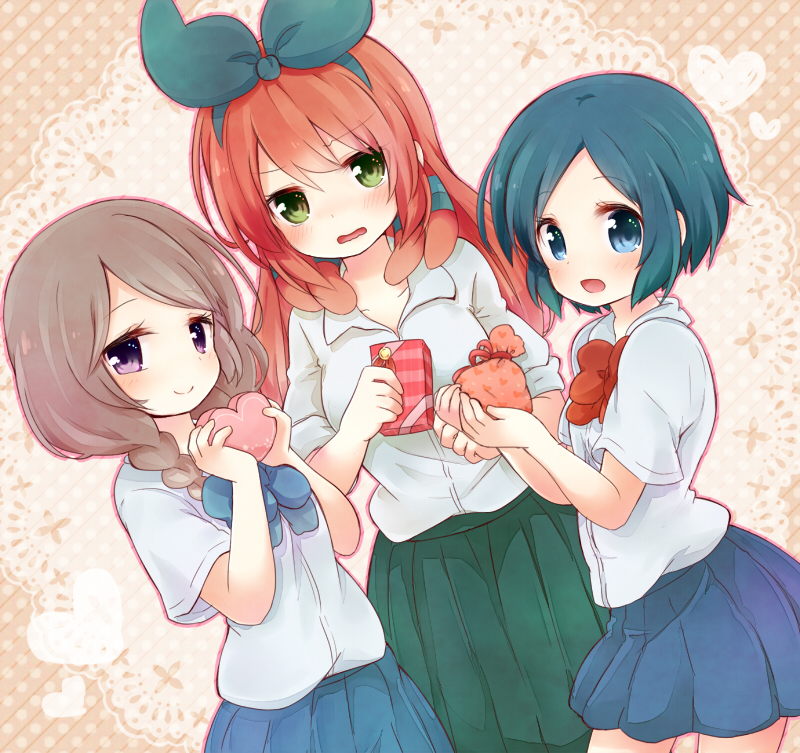 sorano aoi, yamana akane, and seto midori (inazuma eleven and 1 more) drawn by kofa_(ikyurima)