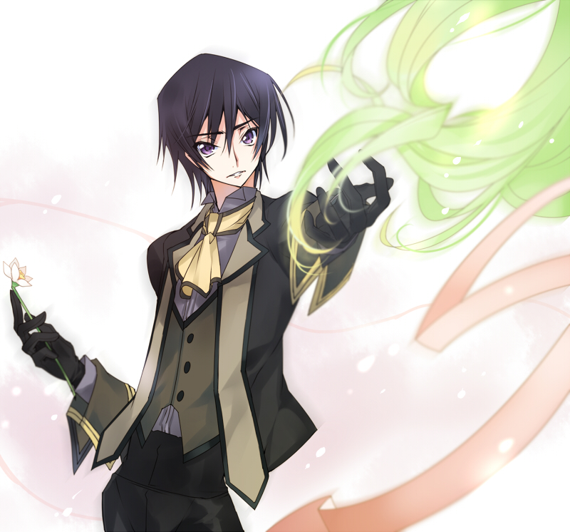 c.c. and lelouch vi britannia (code geass) drawn by creayus