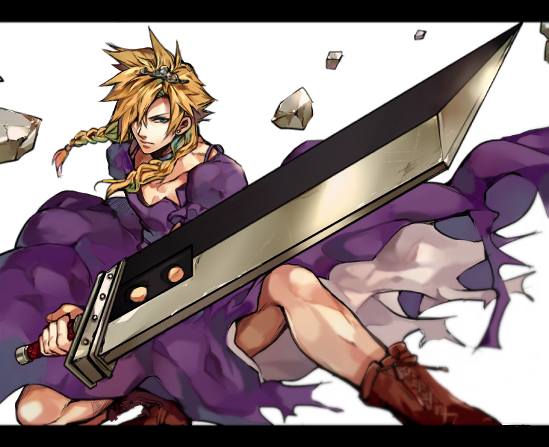 cloud strife (final fantasy and 1 more) drawn by tama_(tmfy5)