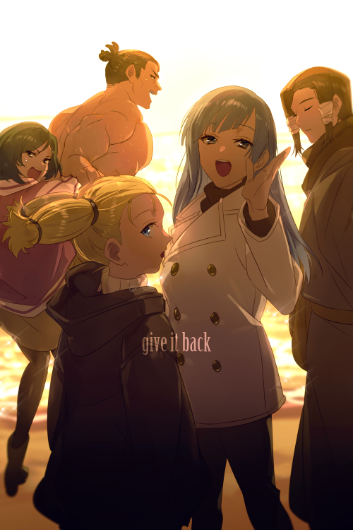 miwa kasumi, zen'in mai, and nishimiya momo (jujutsu kaisen) drawn by echo_(circa)