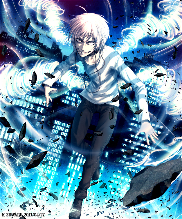 accelerator (toaru majutsu no index and 1 more) drawn by k-suwabe
