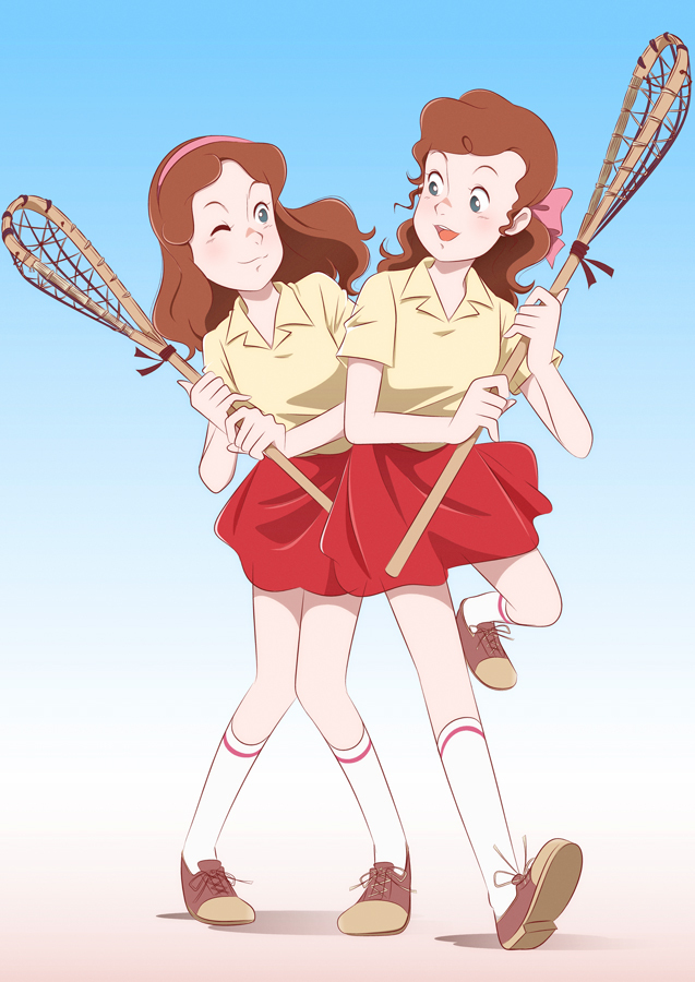 patricia o'sullivan and isabelle o'sullivan (the twins of st. clare's) drawn by hajikko