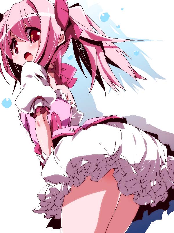kaname madoka (mahou shoujo madoka magica) drawn by miuku_(marine_sapphire)