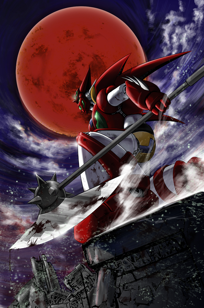 getter-1 (getter robo and 1 more) drawn by iwata_kiyohiko