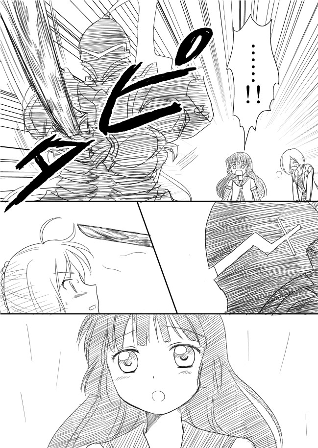 artoria pendragon, saber, berserker, matsumoto rise, and nishigaki nana (fate and 2 more) drawn by shimazaki_mujirushi