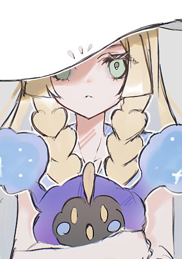 lillie and cosmog (pokemon and 1 more) drawn by c0smi5