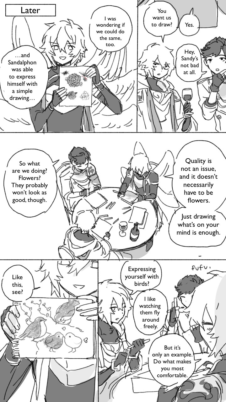 lucifer, belial, and lucilius (granblue fantasy) drawn by wahoosandalphon