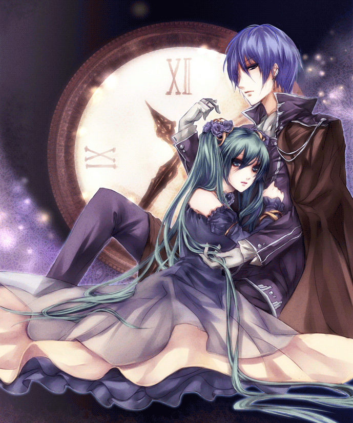 hatsune miku and kaito (vocaloid and 1 more) drawn by shinhwe