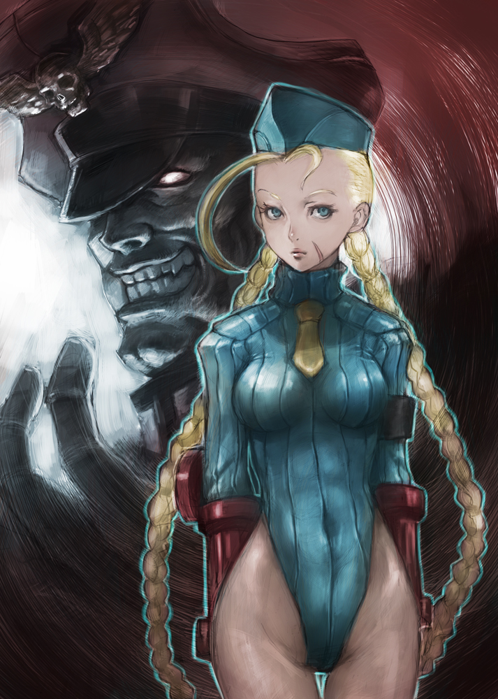 cammy white and m. bison (street fighter and 1 more) drawn by boyaking