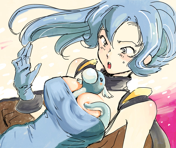 clair and dratini (pokemon and 1 more) drawn by sakakibara_rem