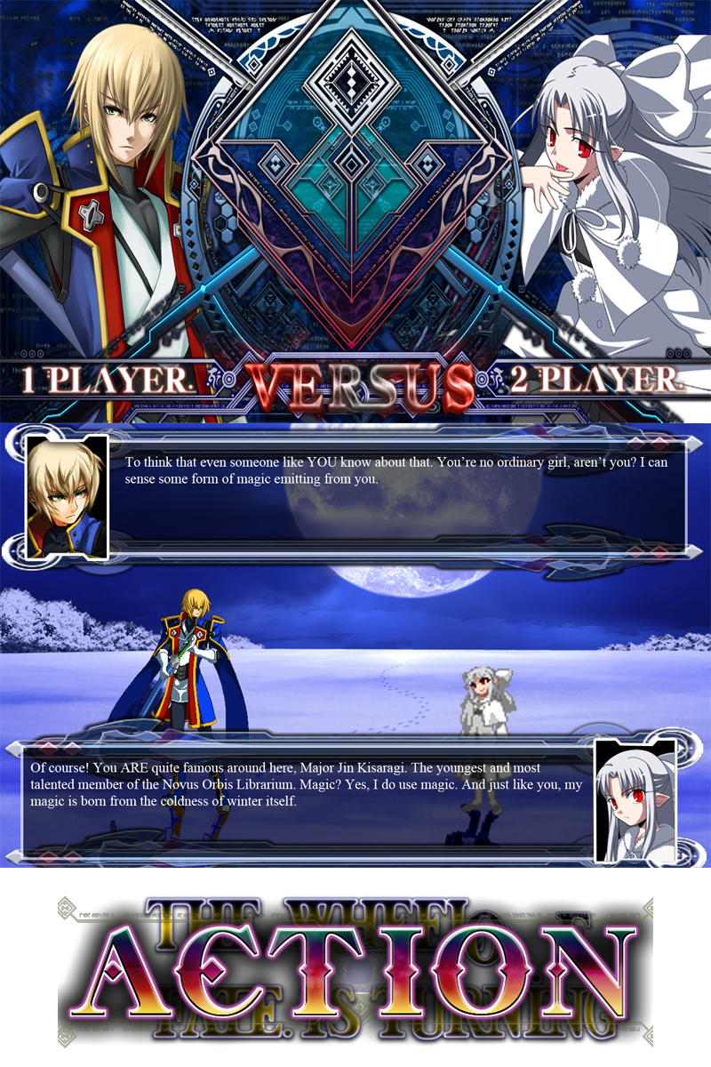 jin kisaragi and white len (tsukihime and 2 more)