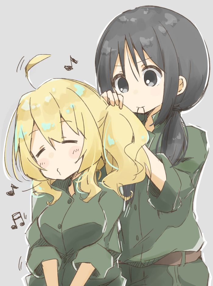 chito and yuuri (shoujo shuumatsu ryokou) drawn by hyakka_onibi