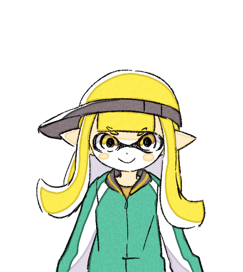 inkling player character and inkling girl (splatoon and 1 more) drawn by sen_squid