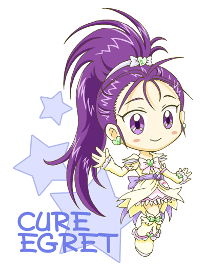 mishou mai and cure egret (precure and 1 more) drawn by ruki_(1170275)