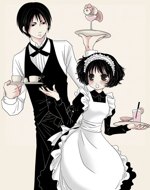 hoozuki and peach maki (hoozuki no reitetsu) drawn by gozo6ppu