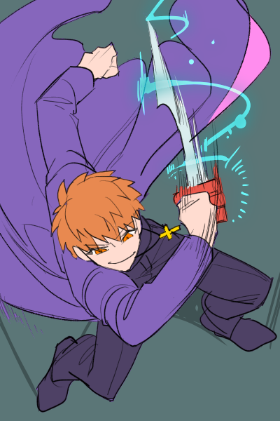 emiya shirou and kotomine shirou (fate and 1 more) drawn by rui_(o-rui)