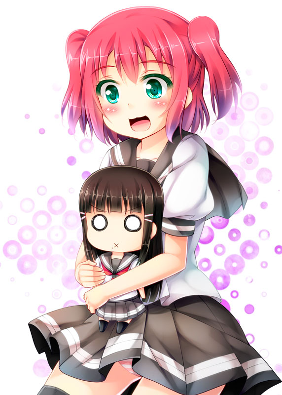 kurosawa dia and kurosawa ruby (love live! and 1 more) drawn by tekehiro