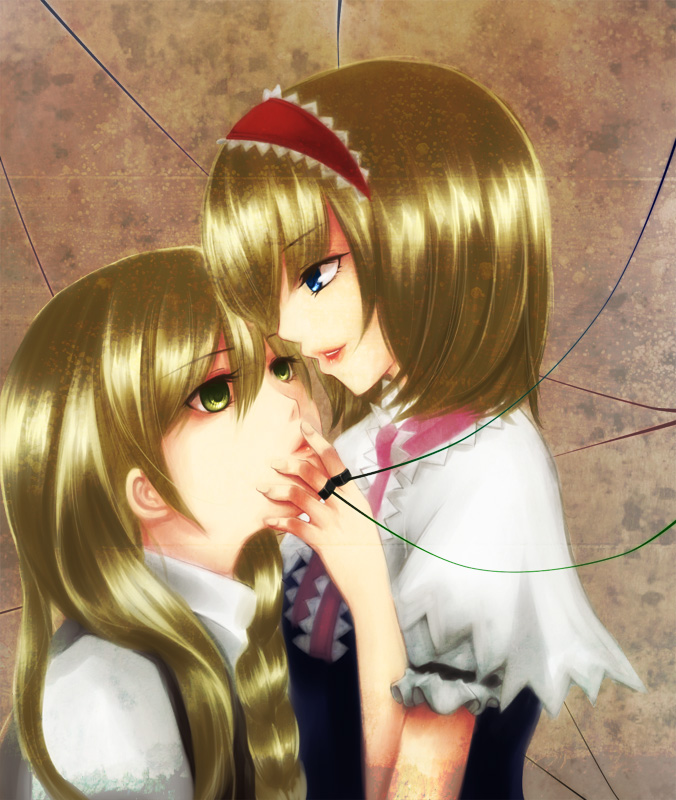 kirisame marisa and alice margatroid (touhou) drawn by geike